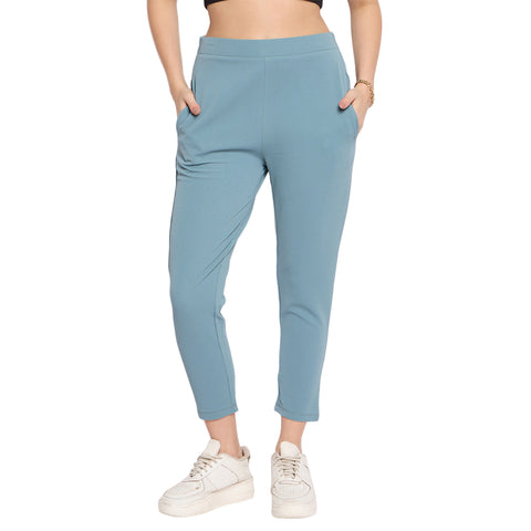 Women Narrow Pant, Teal