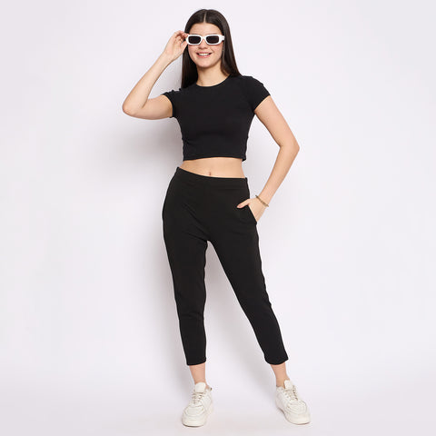 Women Narrow Pant, Black