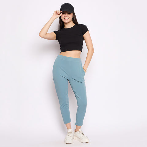 Women Narrow Pant, Teal