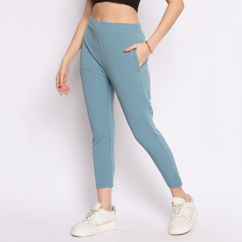 Women Narrow Pant, Teal