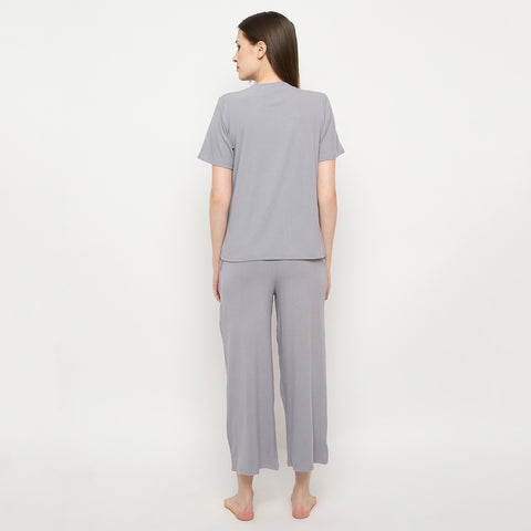 Grey Night Suit Set for Women