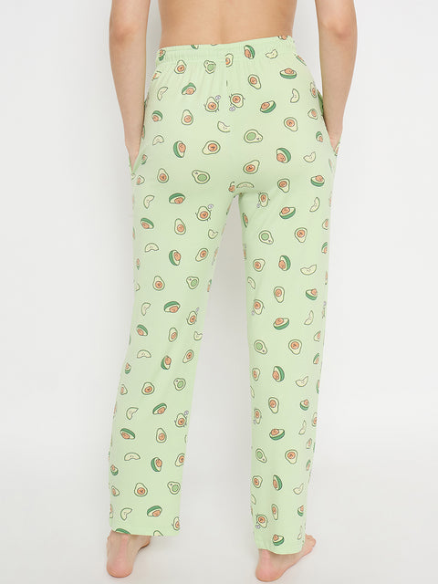 Women's Printed Pyjama Pants, Floral Pattern, Sleepwear