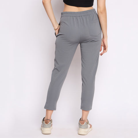 Women Narrow Pant, Grey